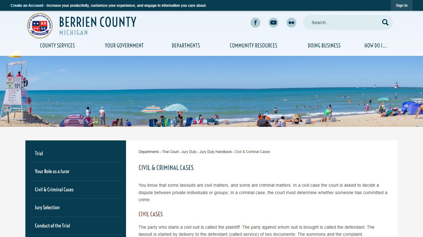 Civil & Criminal Cases | Berrien County, MI